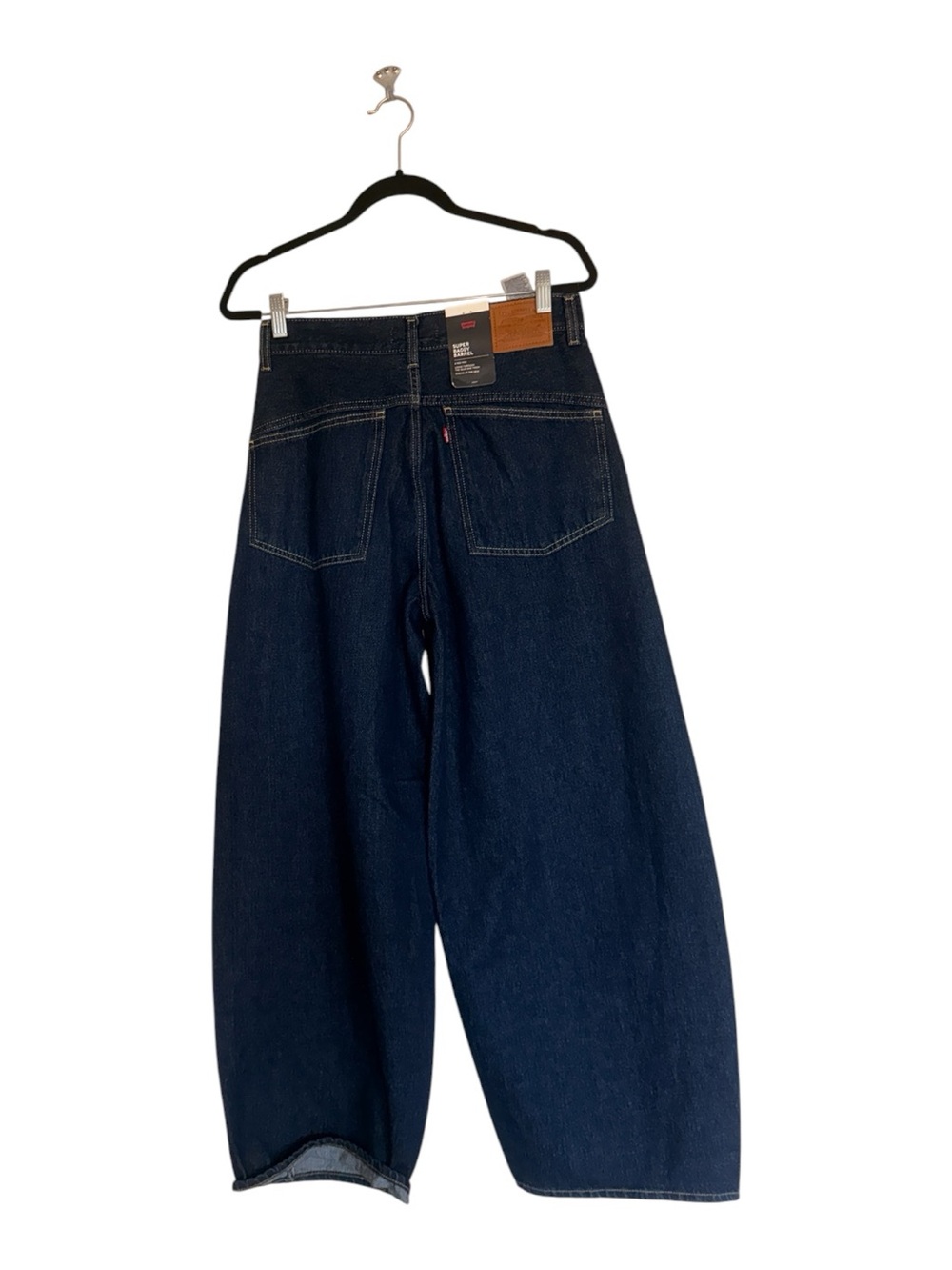 NWT $110 Levi's X Revolve Super Baggy Barrel Jeans 27X32 Blue - Picture 9 of 12